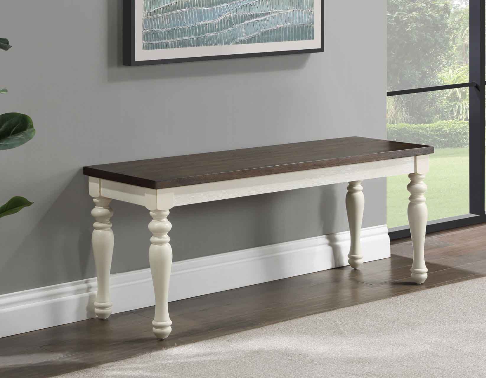 Steve Silver Cayla Farmhouse Sofa Table with Two-Tone Finish