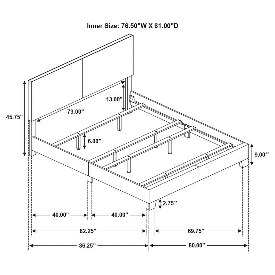 King Dorian Grey Bed Frame by Coaster