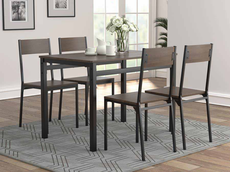 Lana 5-Piece Dining Set (table and 4 chairs) by Coaster
