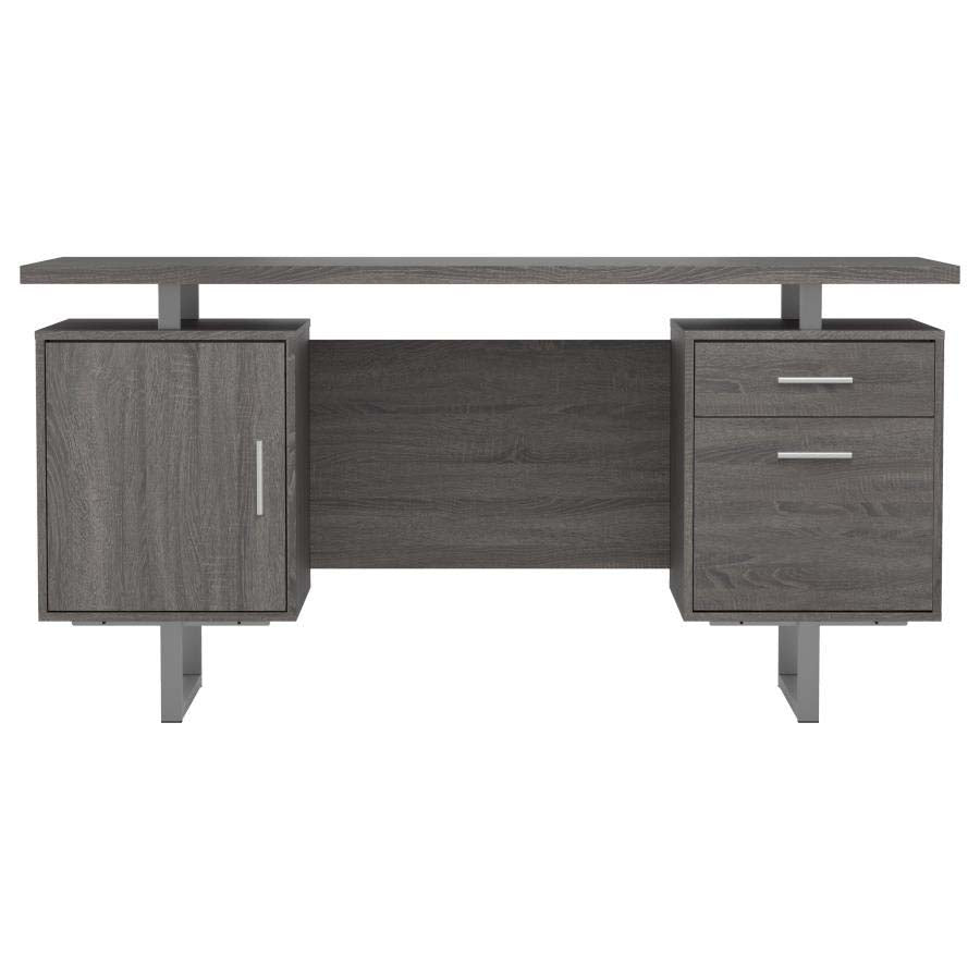 Lawtey Weathered Grey Desk by Coaster