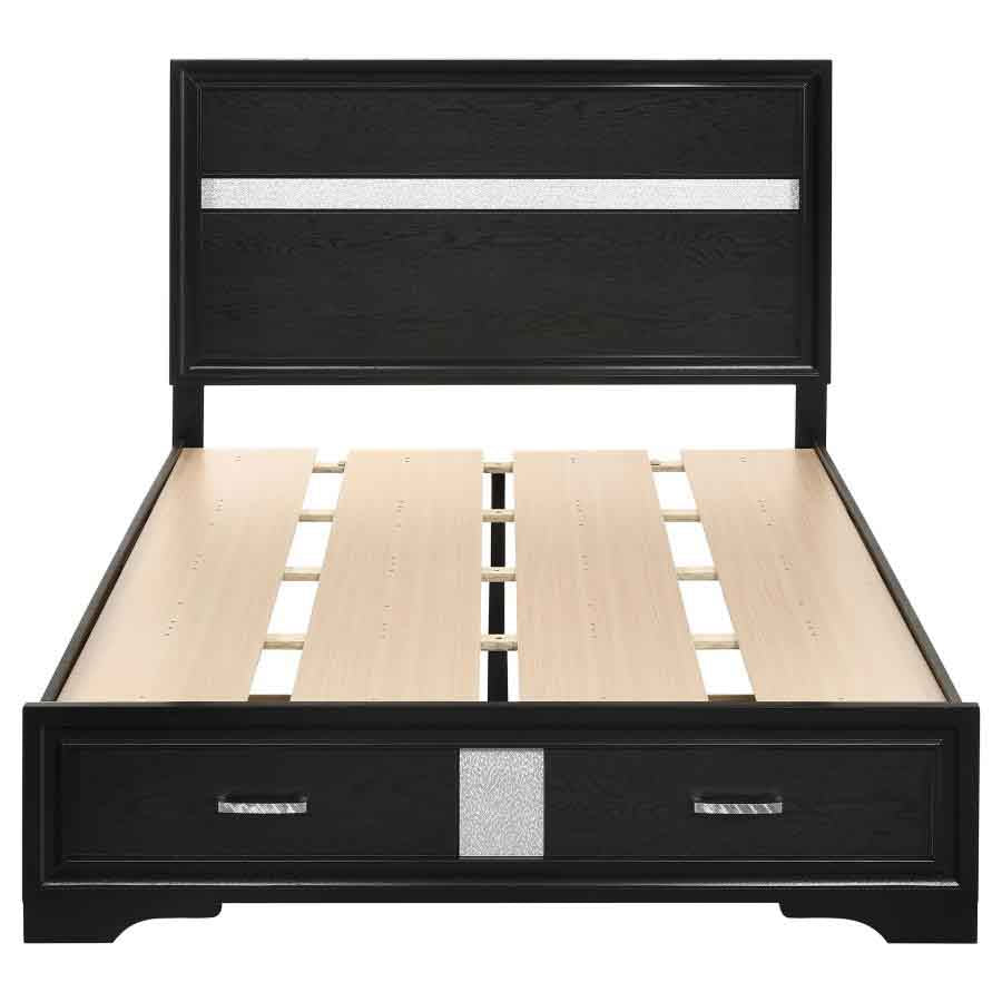 Full Miranda Black Storage Bed Frame by Coaster