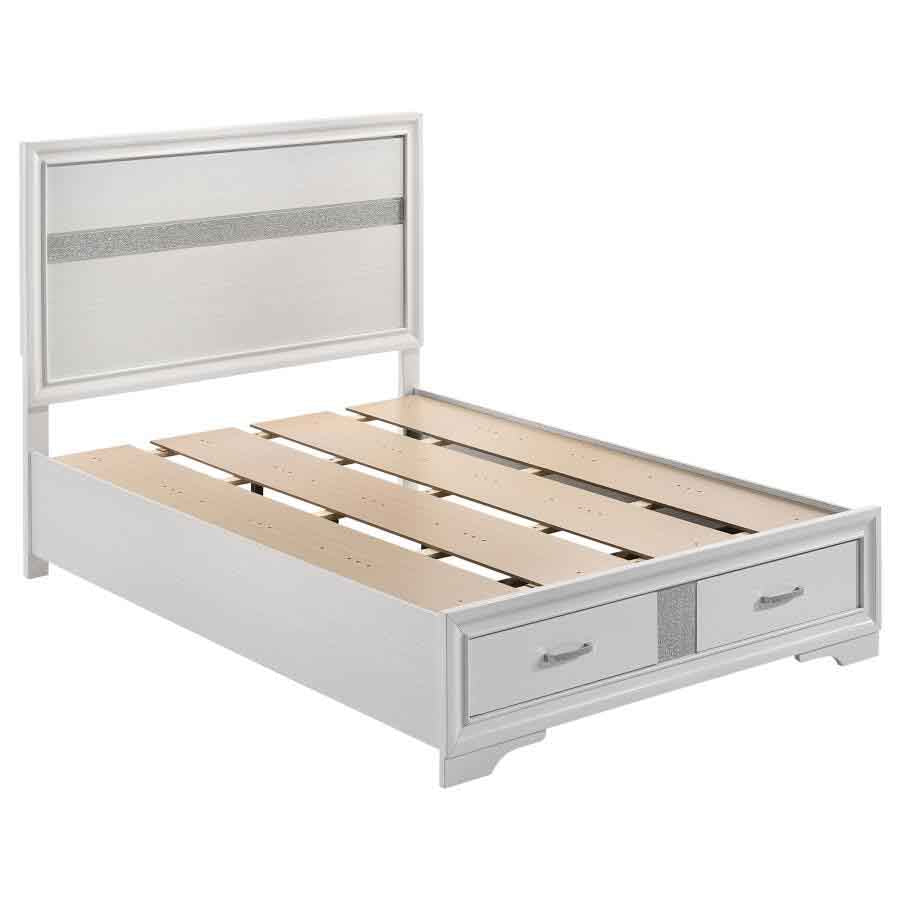 Full Miranda White Storage Bed Frame by Coaster