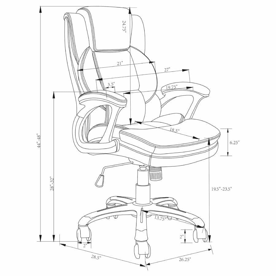 Nerris Grey Office Chair by Coaster
