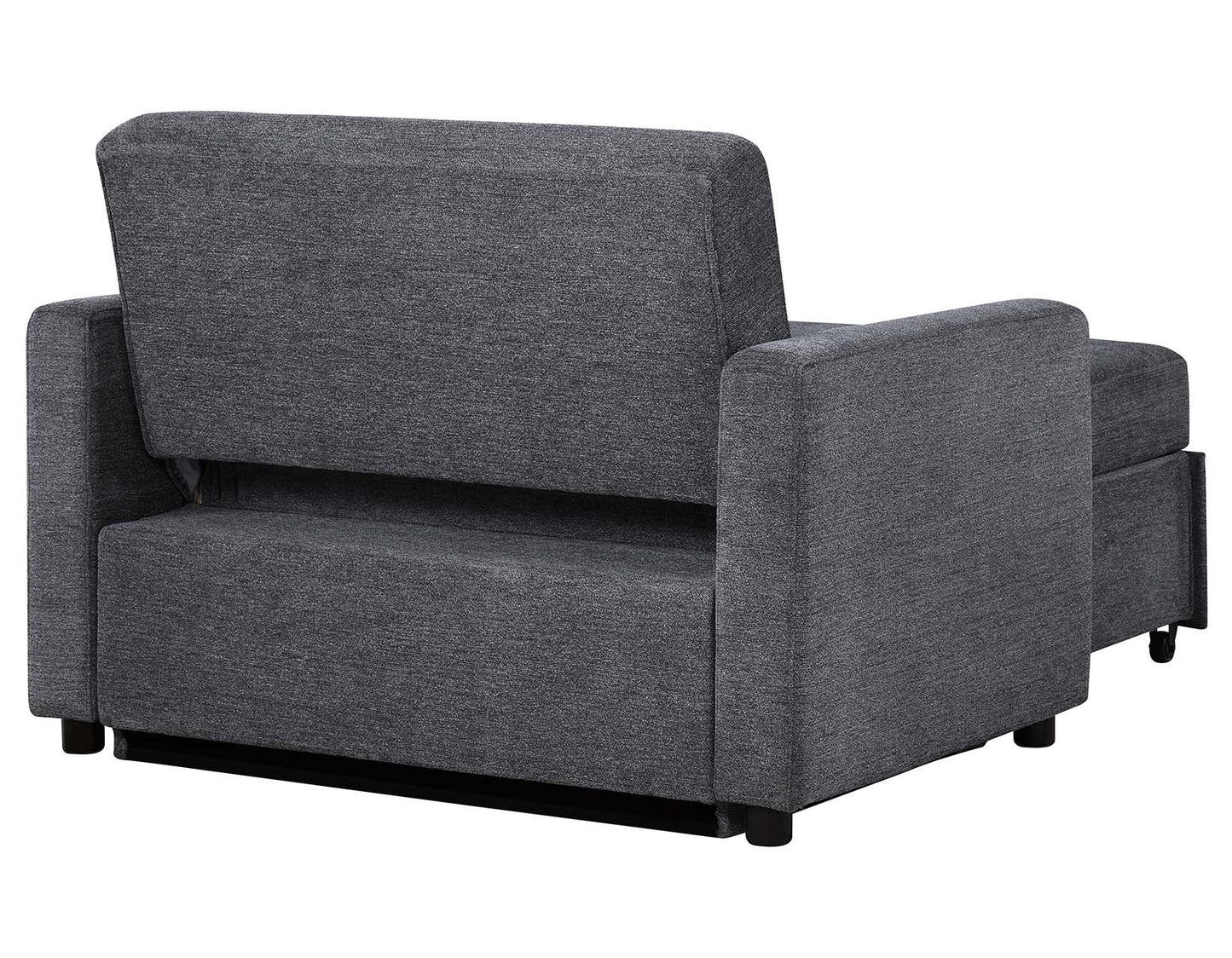 Noah Gray Convertible Sleeper Chair-and-a-Half by Steve Silver