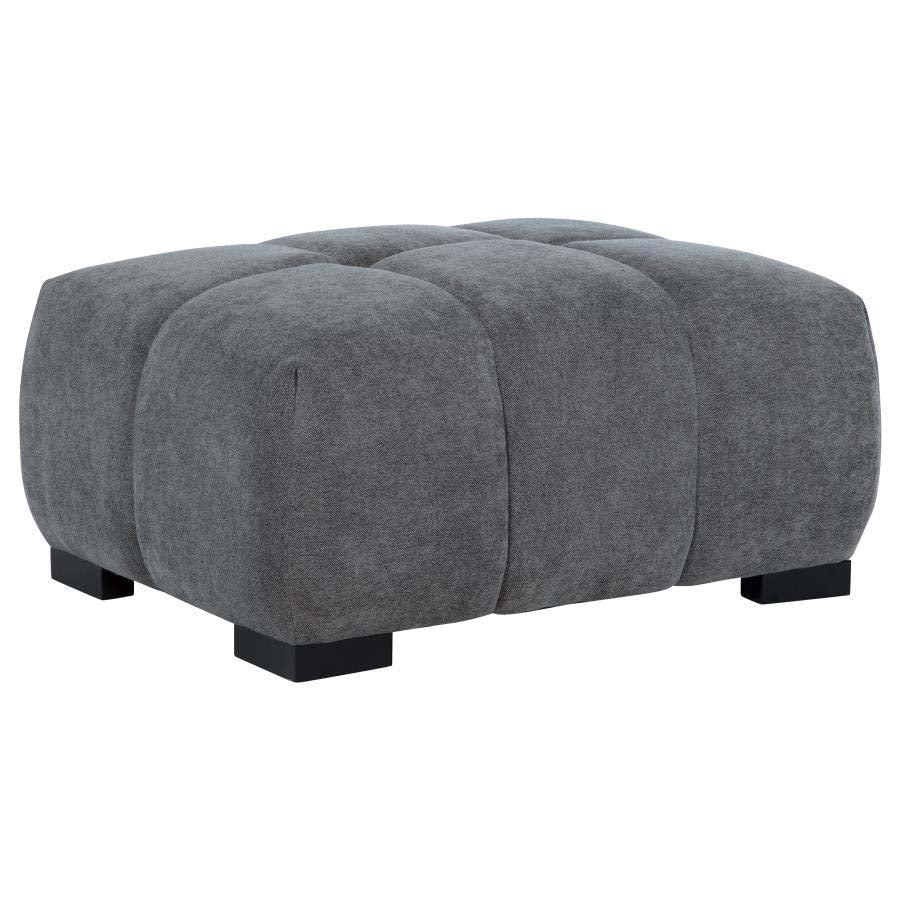 Octavia Charcoal Ottoman by Coaster
