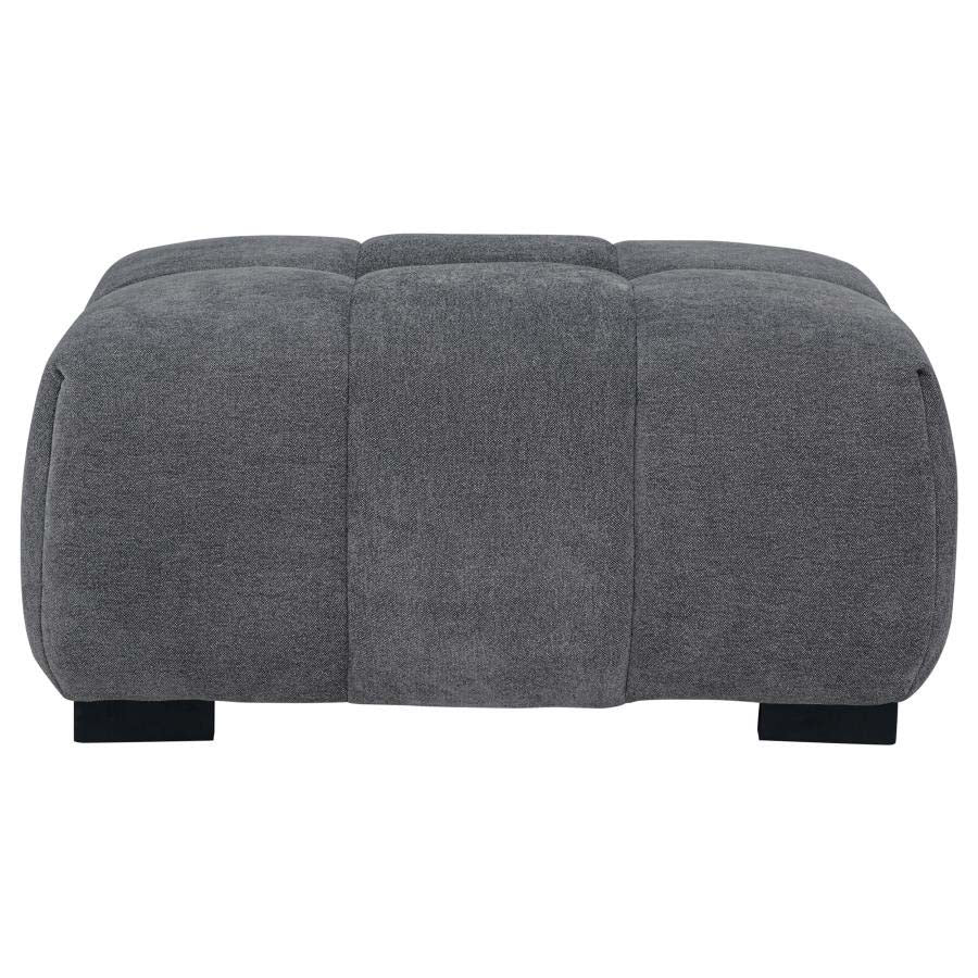 Octavia Charcoal Ottoman by Coaster
