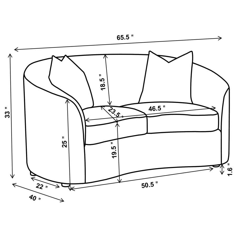 Rainn Love Seat by Coaster