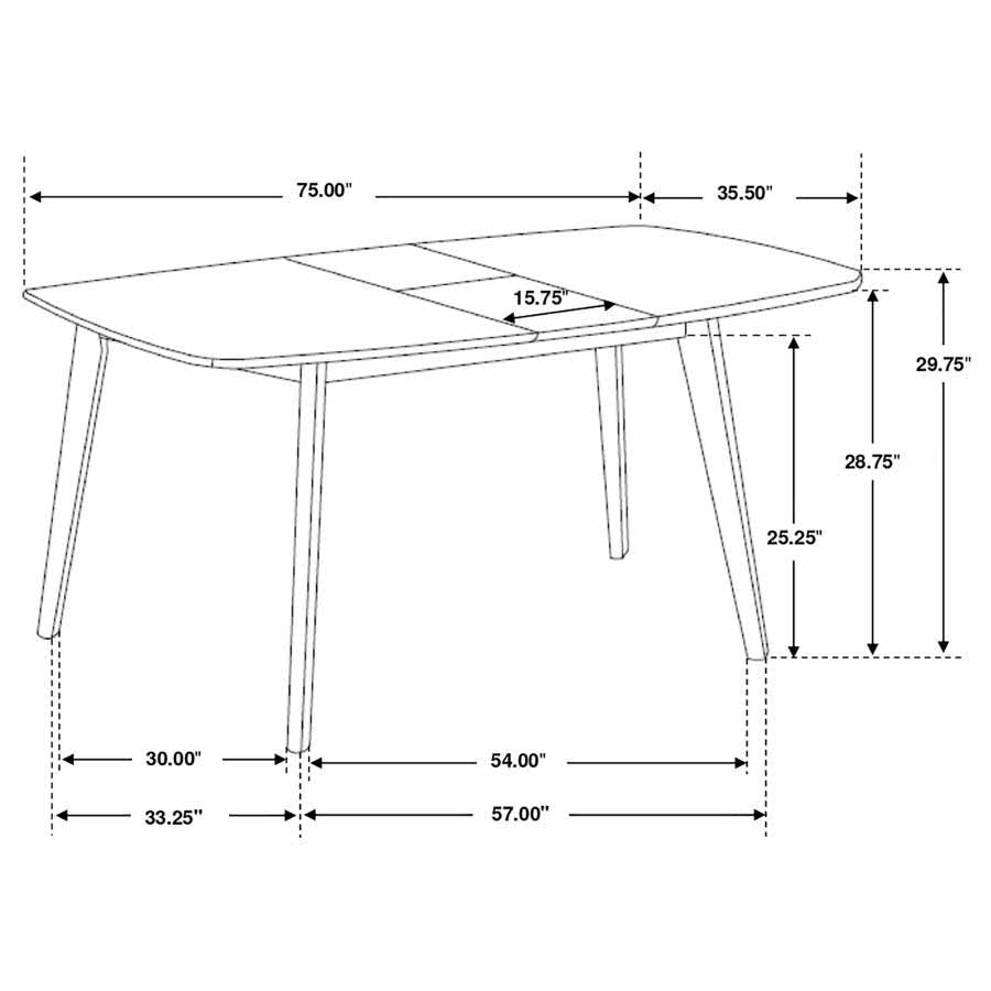 Redbridge Dining Set (table and 6 chairs) by Coaster