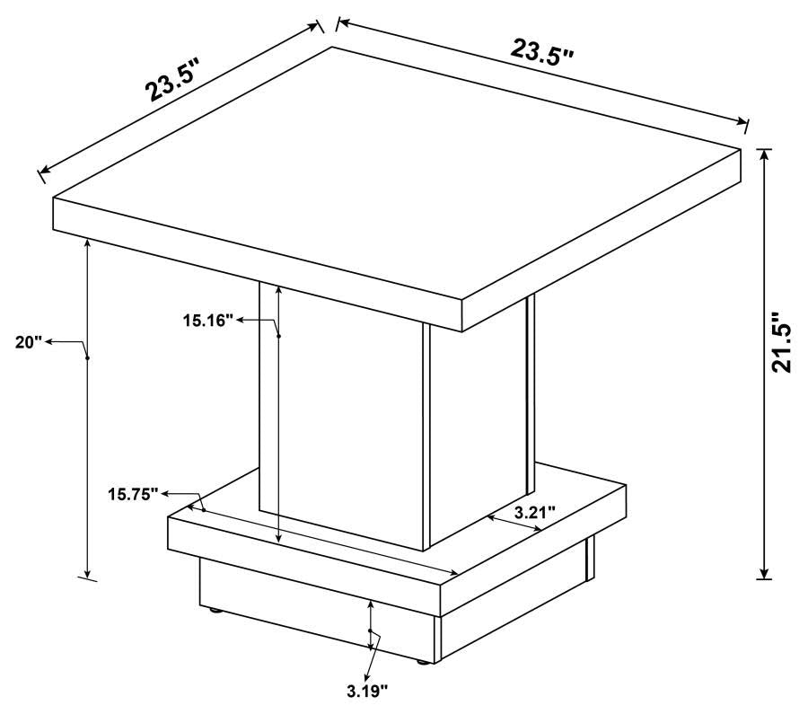 Reston End Table by Coaster