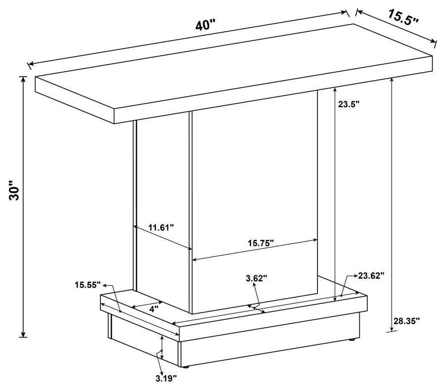 Reston Sofa Table by Coaster