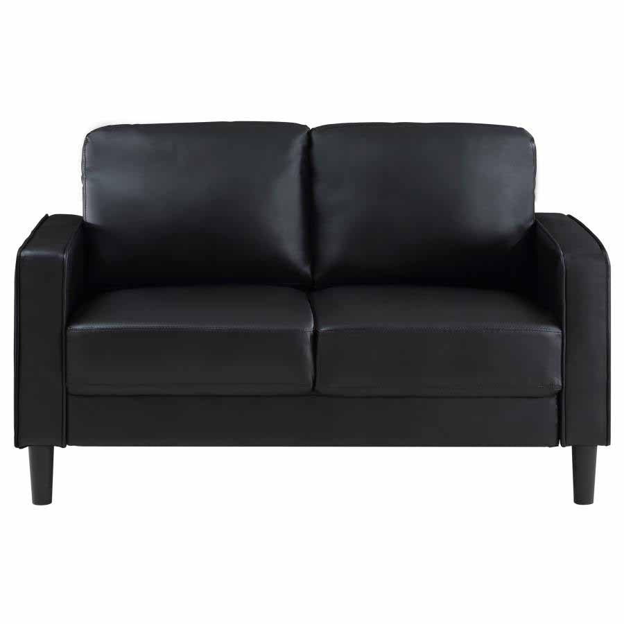 Ruth Black Sofa and Love Seat by Coaster