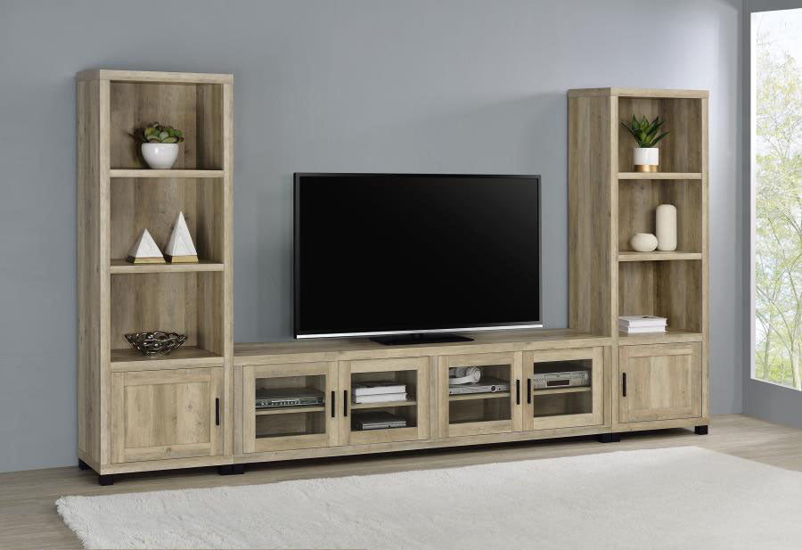 Sachin Dark Pine Media Tower by Coaster