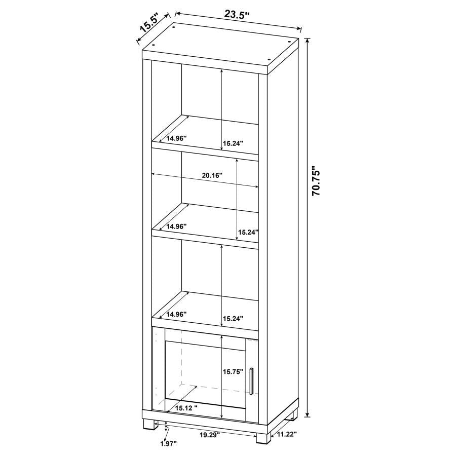 Sachin Distressed Pine Entertainment Center by Coaster