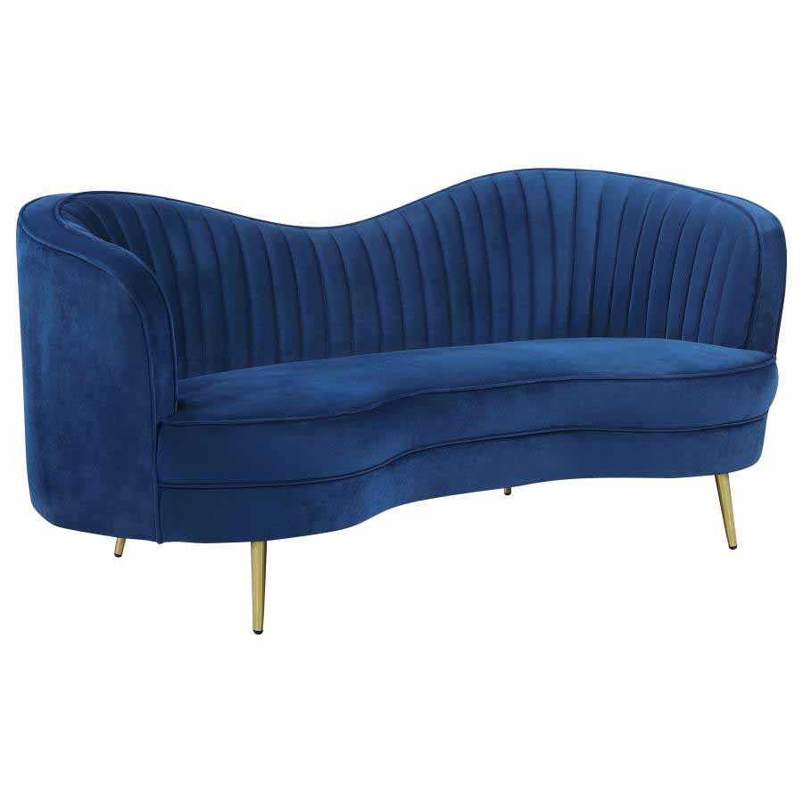 Sophia Blue Camel Love Seat by Coaster