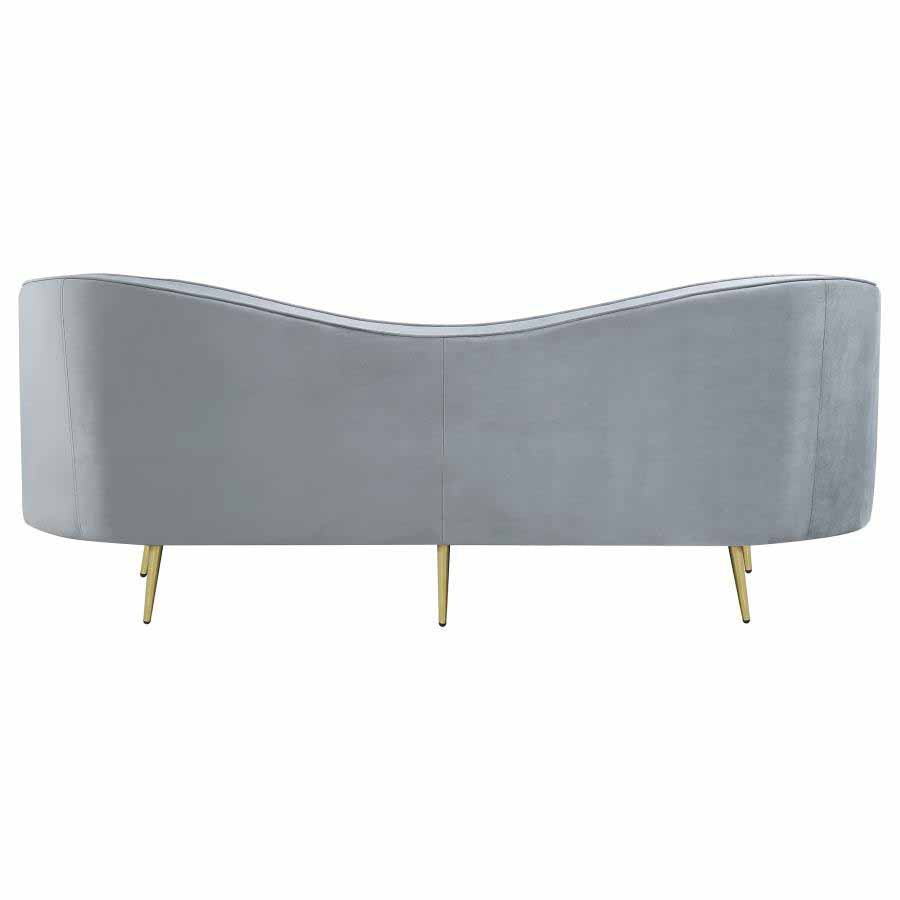 Sophia Grey Camel Back Sofa by Coaster