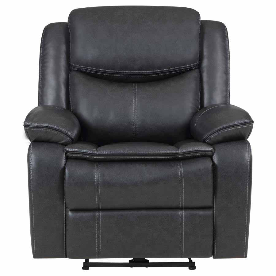 Sycamore Dark Grey Power Recliner by Coaster