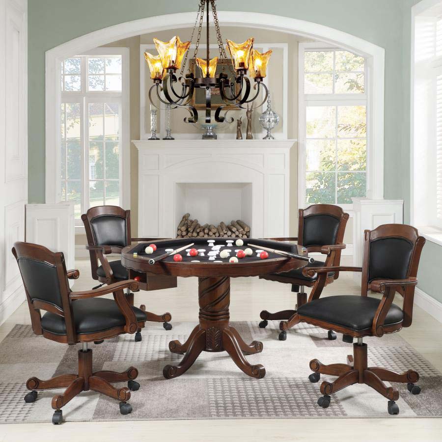 Turk Game Table Set (table and 4 chairs) by Coaster