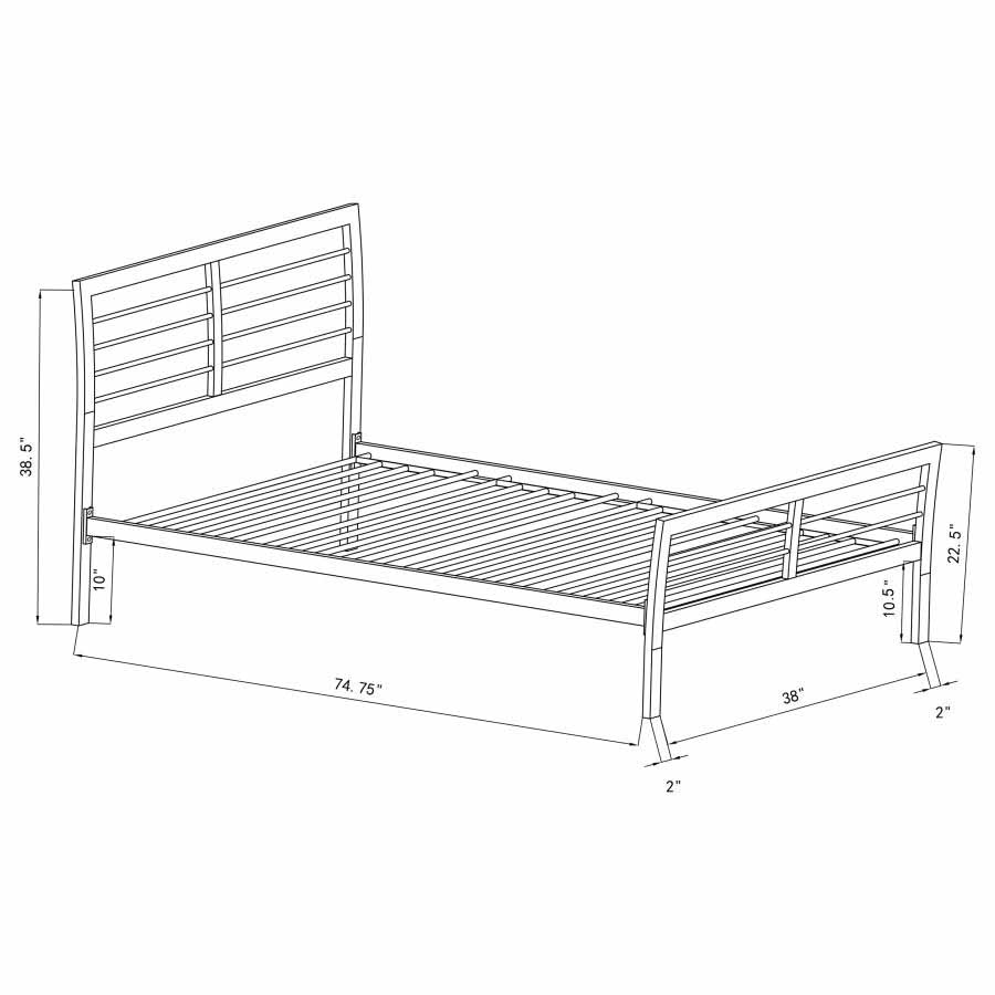 Twin Cooper Metal Bed Frame by Coaster