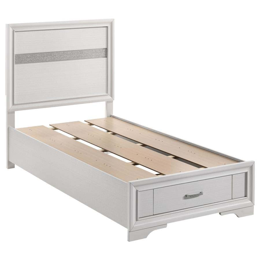 Twin Miranda White Storage Bed Frame by Coaster
