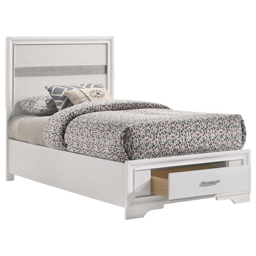 Twin Miranda White Storage Bed Frame by Coaster