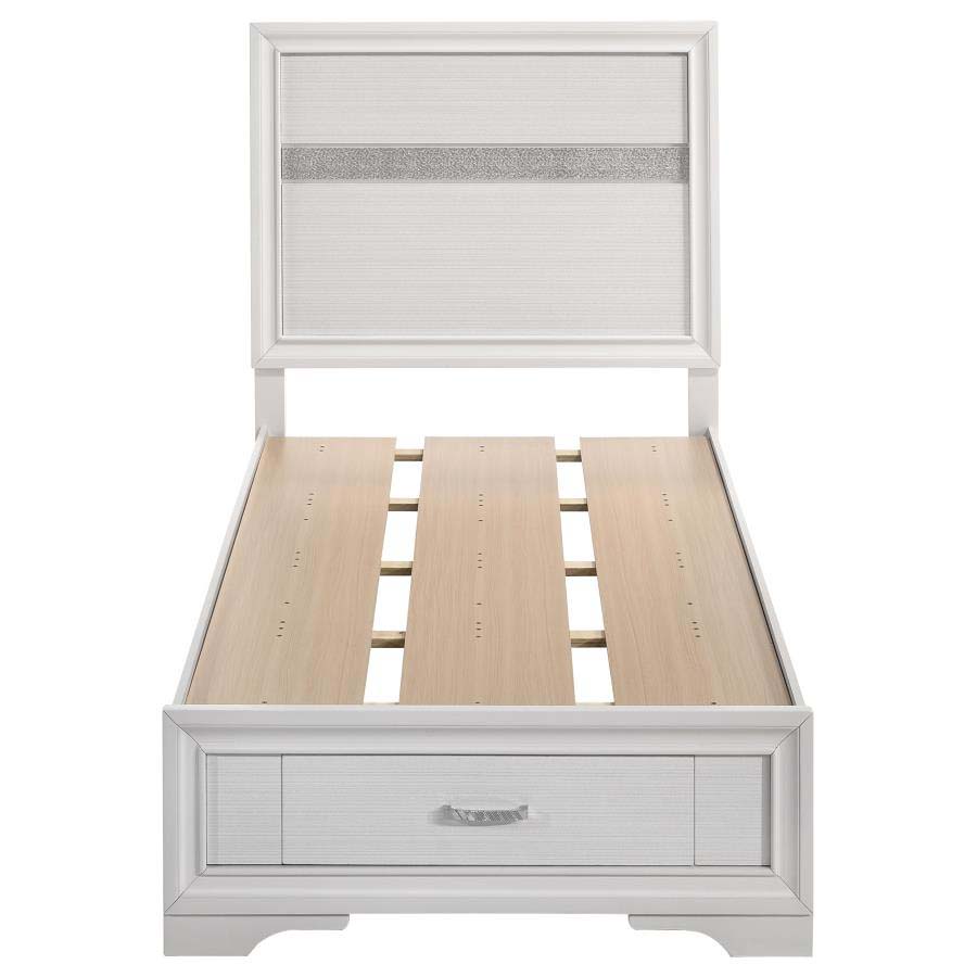 Twin Miranda White Storage Bed Frame by Coaster