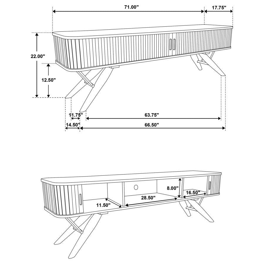 Valna Sliding Door TV Stand by Coaster