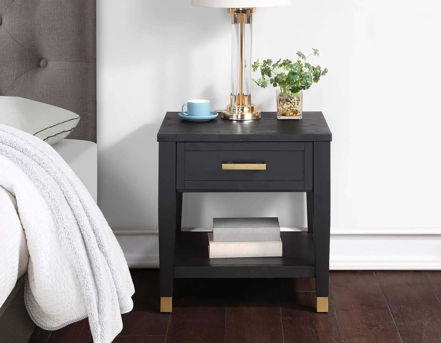 Yves End Table with Drawer by Steve Silver