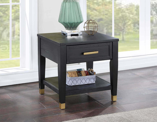 Yves End Table with Drawer by Steve Silver