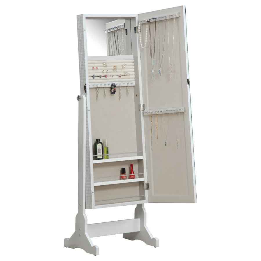 Zayas Jewelry Storage Cheval Mirror by Coaster