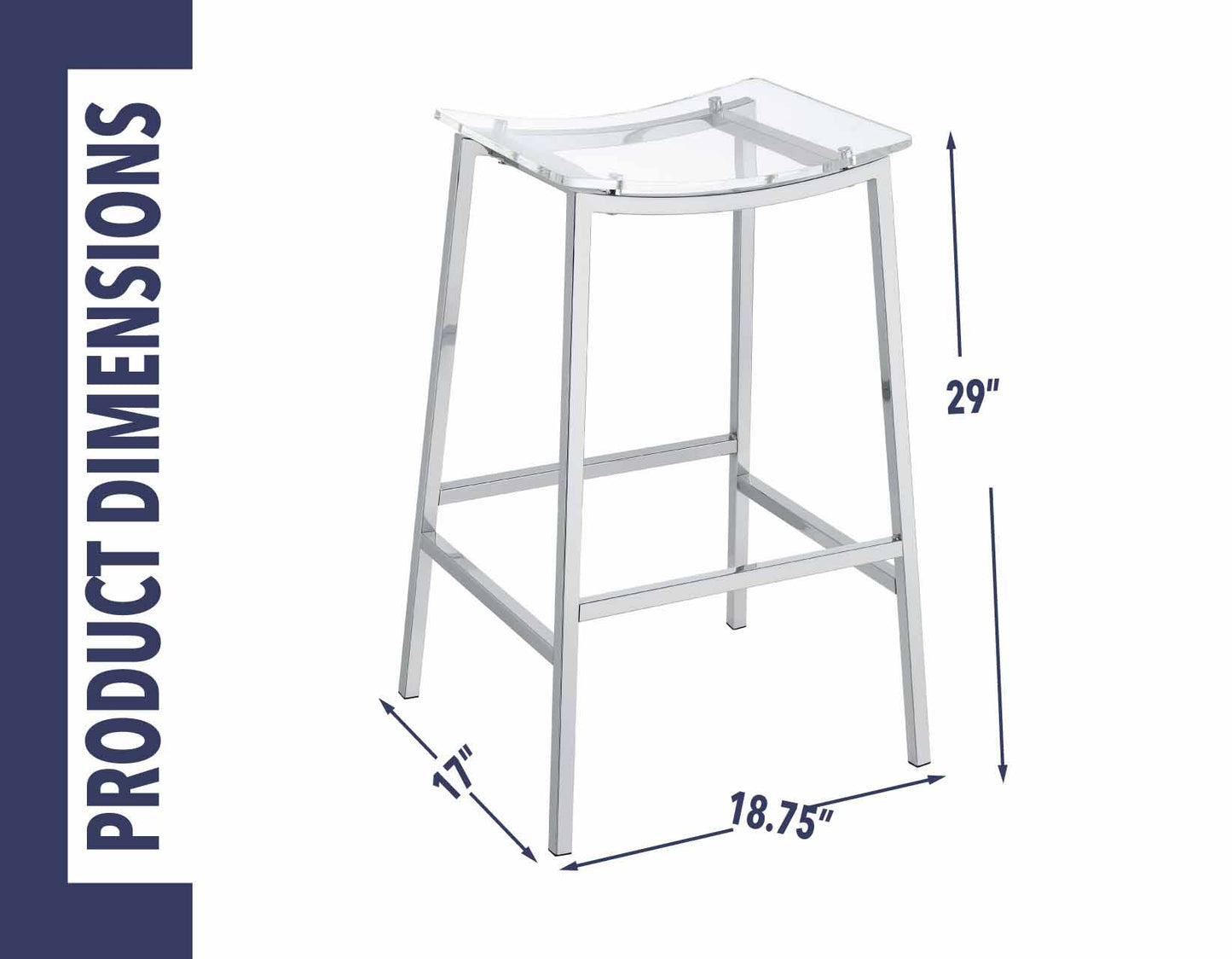 Zena Bar Stool (includes 1 stool) by Steve Silver
