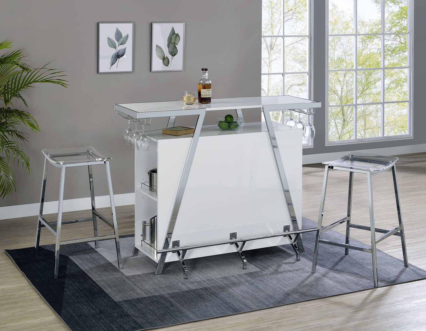 Zena Bar Stool (includes 1 stool) by Steve Silver