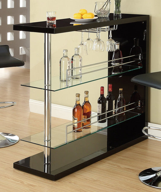 Prescott Black Bar Unit by Coaster