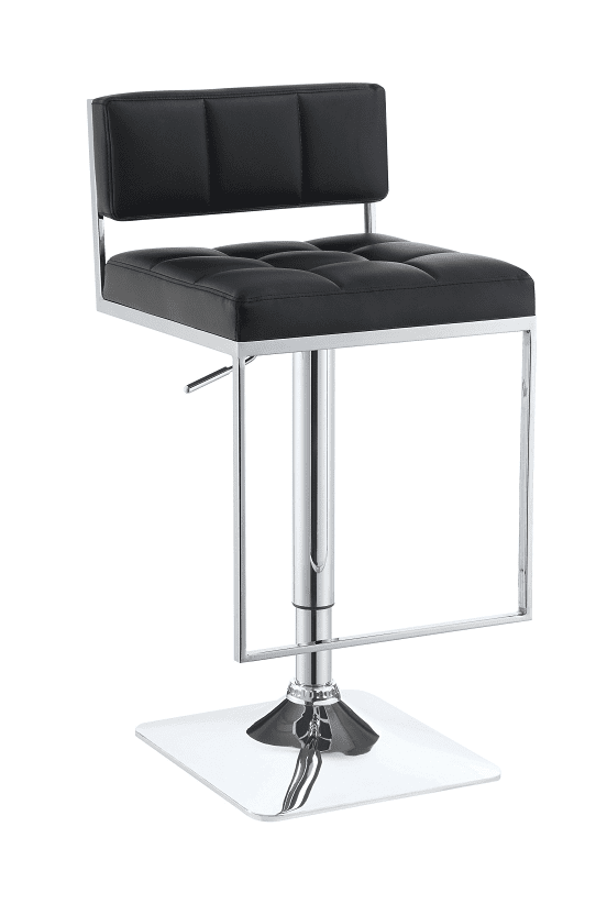 Alameda Black Bar Stool by Coaster (includes 1 Bar Stool)
