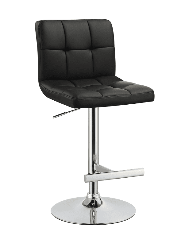 Lenny Black Bar Stools by Coaster (includes 2 bar stools)