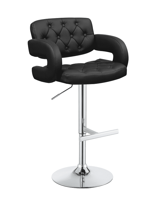 Brandi Black Bar Stool by Coaster (includes 1 bar stool)