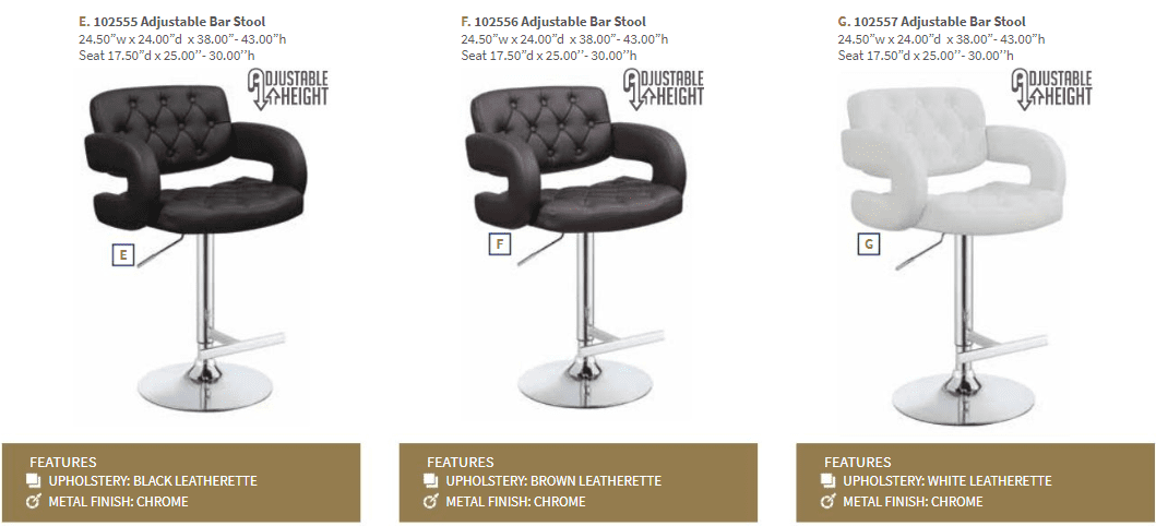 Brandi Brown Bar Stool by Coaster (includes 1 bar stool)