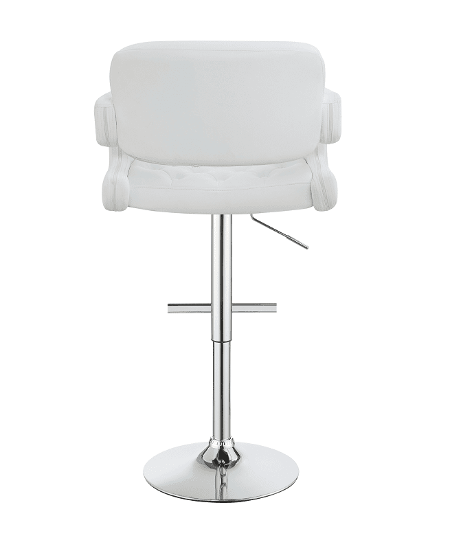 Brandi White Bar Stool by Coaster (includes 1 bar stool)