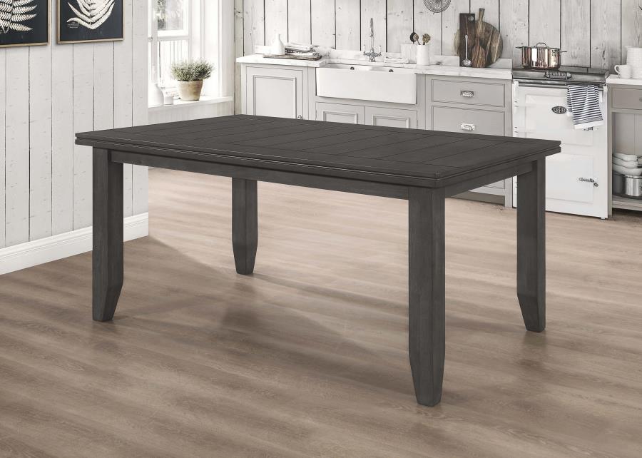 Dalila Dark Grey Dining Table by Coaster – Dallas Furniture Online