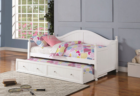 Julie Ann White Daybed with Trundle by Coaster