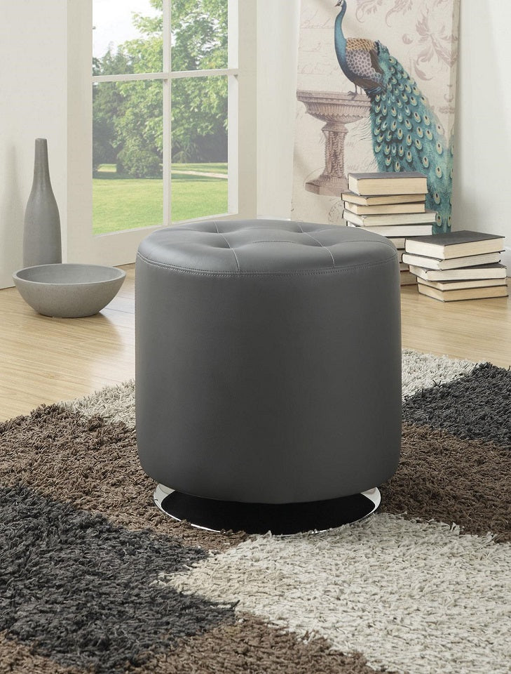 Bowman Grey Swivel Ottoman by Coaster
