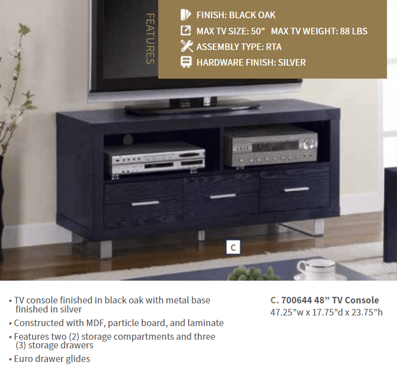 Alton 48" TV Console by Coaster