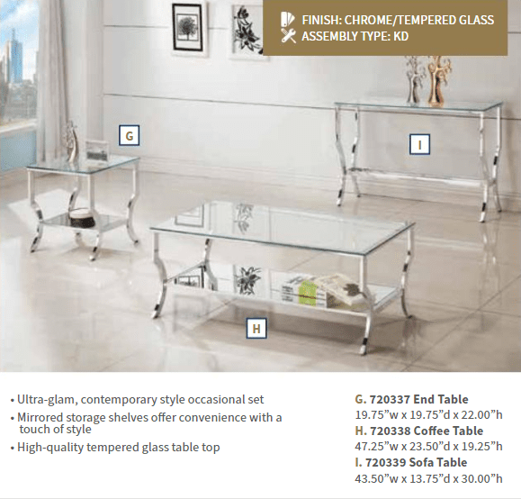 Saide Sofa Table by Coaster