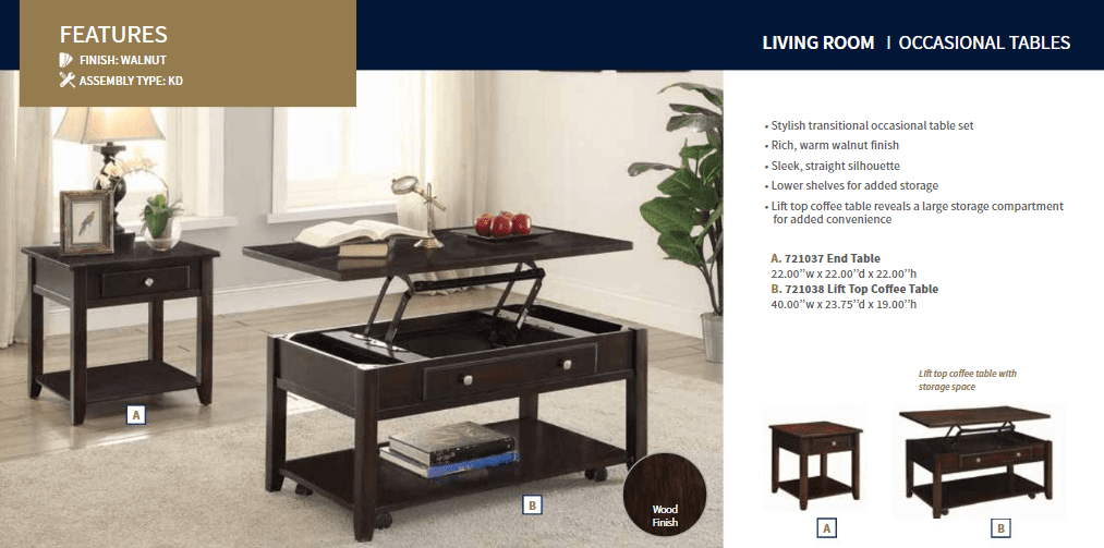 Bradford Lift Top Coffee Table by Coaster