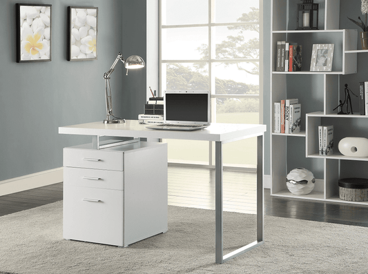 Brennan White Desk by Coaster