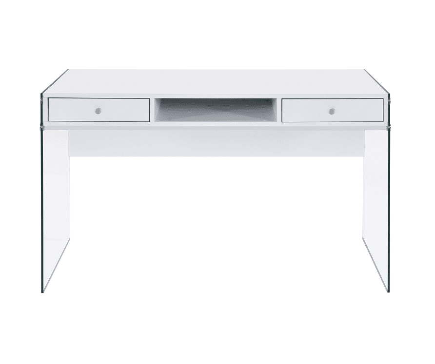 Dobrev White Desk by Coaster