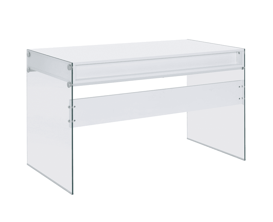 Dobrev White Desk by Coaster