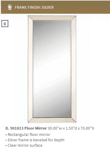 Barnett Floor Mirror by Coaster