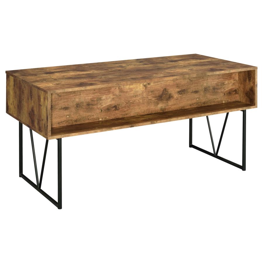 Analiese Antique Nutmeg 4-Drawer Writing Desk by Coaster