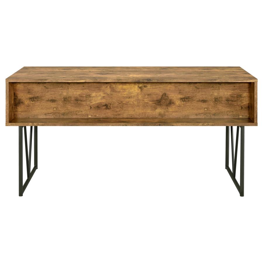 Analiese Antique Nutmeg 4-Drawer Writing Desk by Coaster