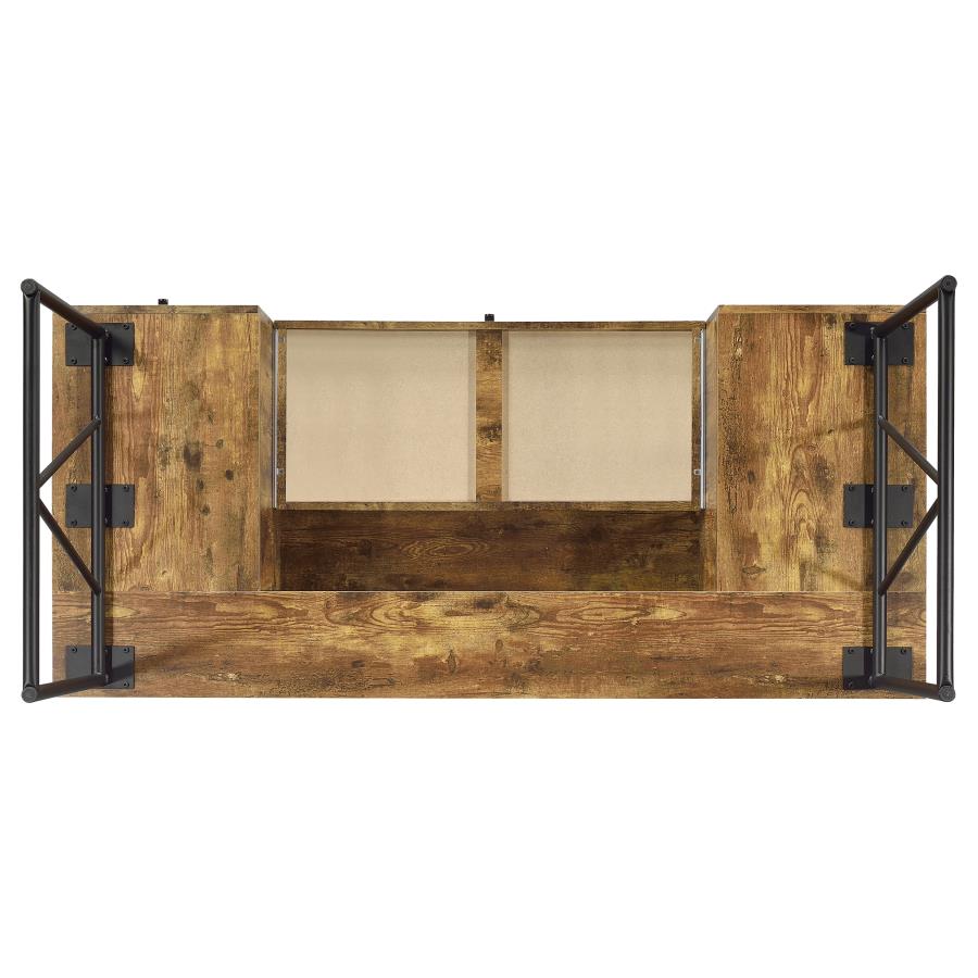 Analiese Antique Nutmeg 4-Drawer Writing Desk by Coaster